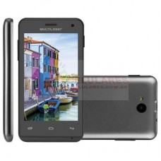 SMARTPHONE MULTILASER MS40 PRETO 4GB DUAL SIM 3G CAM 5MP 